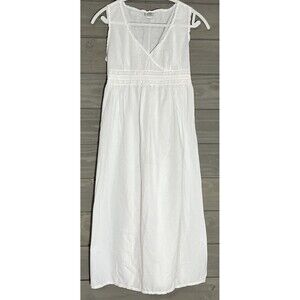 Thea Nightgown White 100% Cotton Modest Lace Wedding Bridal Simple Cottagecore